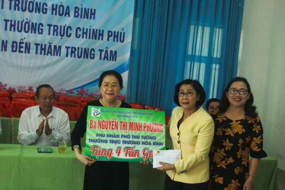 Phó Thủ tướng Trương Hòa Bình thăm Trung tâm Nuôi dạy trẻ khuyết tật Võ Hồng Sơn và dâng hương Địa đạo Hiệp Phổ Nam ảnh 2