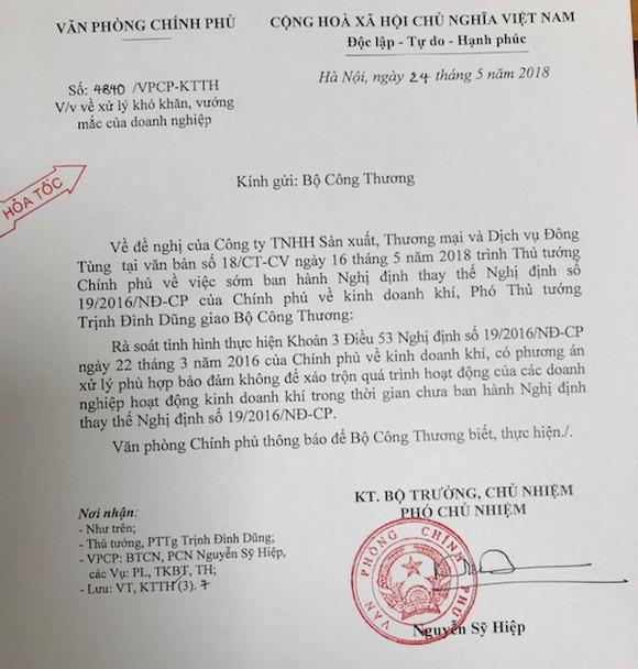 Phó Thủ tướng Trịnh Đình Dũng yêu cầu Bộ Công thương xử lý vướng mắc cho doanh nghiệp kinh doanh khí ảnh 1