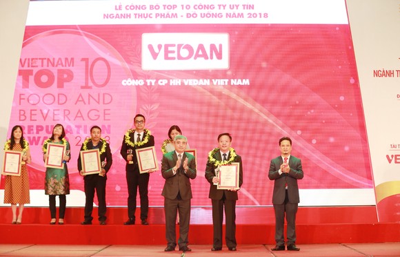 Vedan Việt Nam được vinh danh trong top 10 công ty uy tín ngành thực phẩm - đồ uống năm 2018 ảnh 1