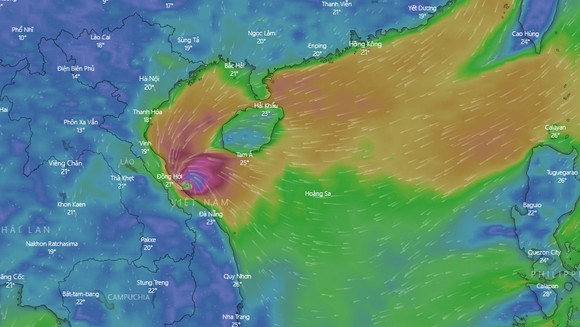 Bão số 13 khi vào đất liền các tỉnh Thừa Thiên - Huế đến Hà Tĩnh suy yếu thành áp thấp nhiệt đới ảnh 1