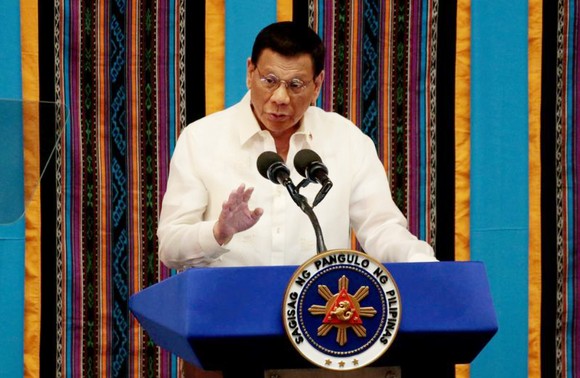 Tổng thống Philippines Rodrigo Duterte. Ảnh: REUTERS