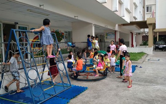 仁富公寓設有為工人子弟服務的幼兒園。