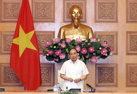 政府總理阮春福在會議上發表講話。（圖源：統一）