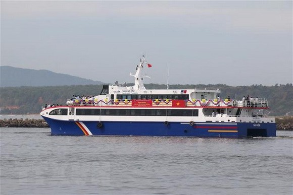 富貴Express高速船正式投入營運，為民眾和遊客服務。（圖源：越通社）