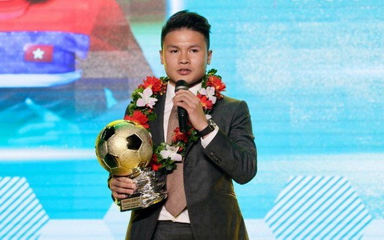 阮光海榮獲2018年男子金球獎。（圖源：互聯網）