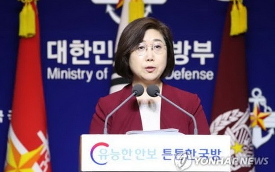韓國國防部發言人崔賢洙說，韓美在雙方緊密合作下調整聯合演習的基調和立場不變。 （圖源：韓聯社）