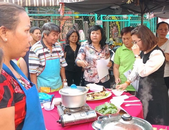 此次華人美食烹飪比賽，吸引當地眾多越華人婦女參加。