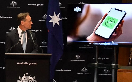 當地時間4月26日，澳大利亞政府正式推出一款新冠肺炎患者密切接觸者追蹤應用程序。（圖源：AAP）