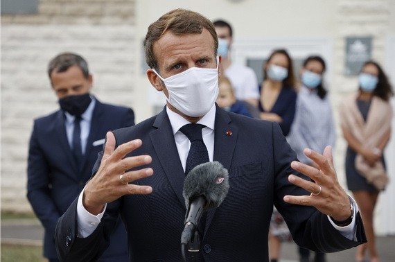 法國總統馬克龍。（圖源：AP）