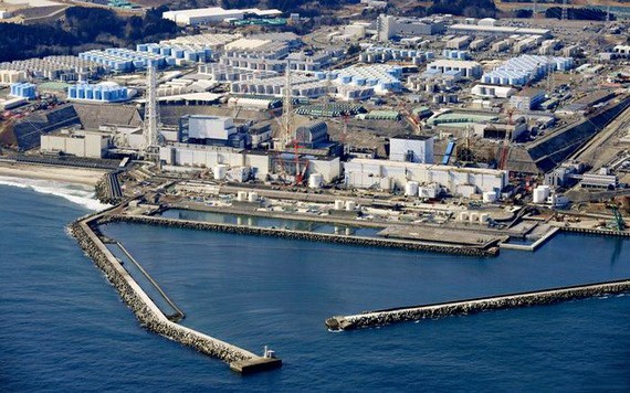 圖為2月13日的日本福島第一核電站。（圖源：Kyodo/AP）