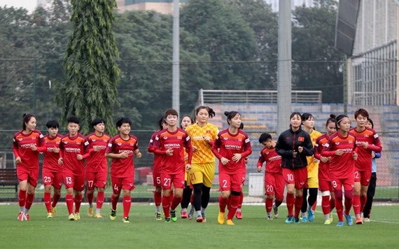 越南女足國家隊訓練。（圖源：互聯網）