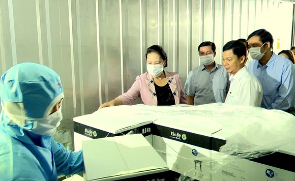 Chủ tịch Quốc hội Nguyễn Thị Kim Ngân thăm cơ sở sản xuất giống lúa ST25 ảnh 5
