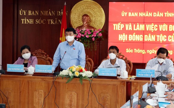 Chủ tịch Hội đồng Dân tộc của Quốc hội làm việc tại Sóc Trăng ảnh 1