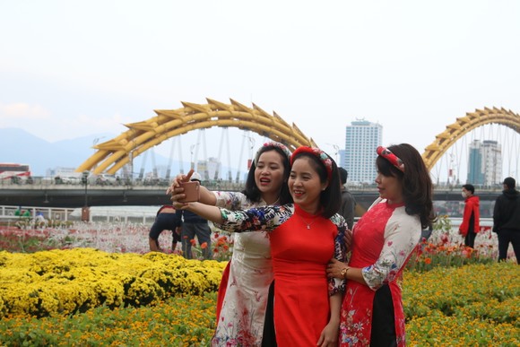 Nhộn nhịp đường hoa xuân Đà Nẵng ảnh 1