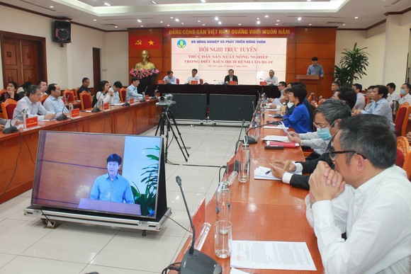 Hội nghị trực tuyến về thúc đẩy nông nghiệp trước tình hình dịch phức tạp do Bộ NN-PTNT tổ chức chiều 12-3