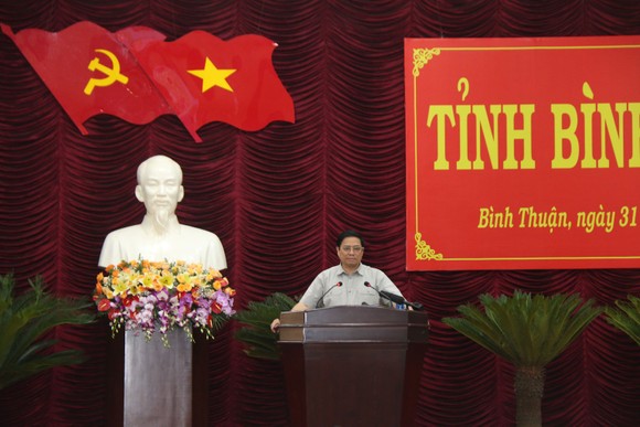 Thủ tướng Phạm Minh Chính: Bình Thuận phải phát triển kinh tế xanh, nhanh, bền vững ảnh 4