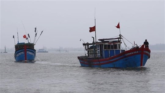 Vietnamese fishing boats - Illustrative image (Photo: VNA)