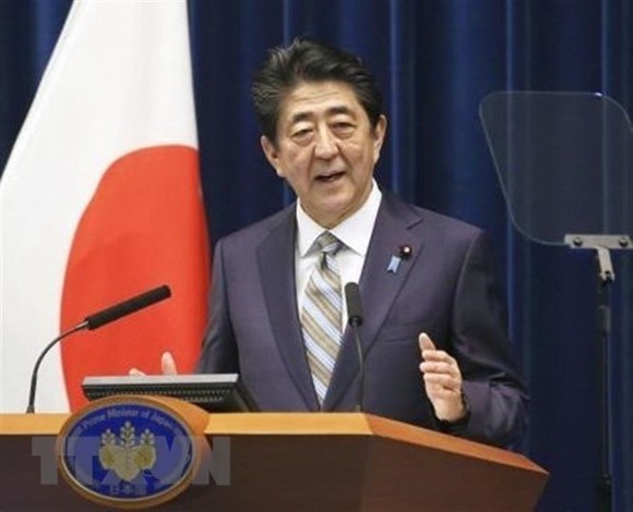Thủ tướng Nhật Bản Shinzo Abe. Ảnh: Kyodo/TTXVN
