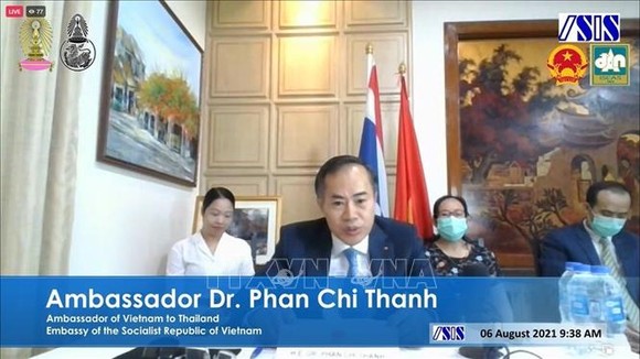 Đại sứ Việt Nam tại Thái Lan Phan Chí Thành phát biểu khai mạc hội thảo. Ảnh: TTXVN 