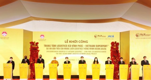 Tập đoàn T&T Group và đối tác Singapore khởi công 'siêu cảng' đầu tiên của mạng lưới logistics thông minh ASEAN ảnh 1