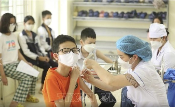 Chiều 16-4, Hà Nội bắt đầu triển khai tiêm vaccine phòng Covid-19 cho trẻ từ 5 đến dưới 12 tuổi