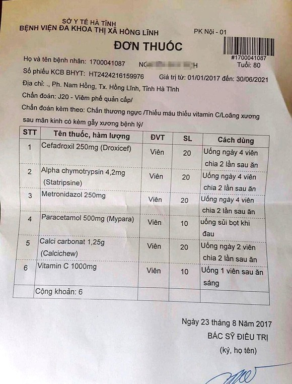Cụ ông 80 tuổi được chẩn đoán “loãng xương sau mãn kinh” ảnh 1