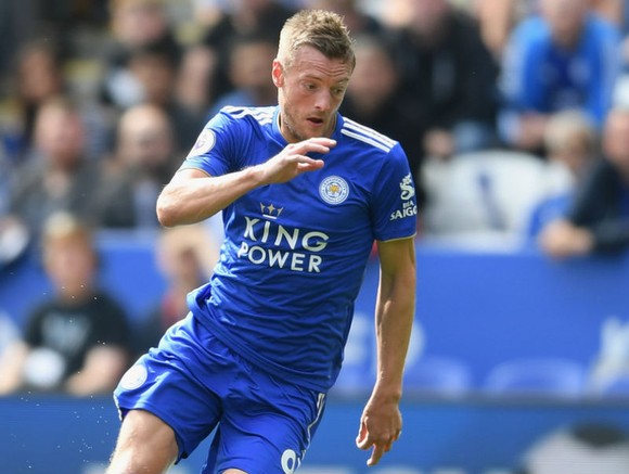 Jamie Vardy cũng đã ghi 1 bàn cho Leicester ở mùa giải mới. Ảnh: Getty Images