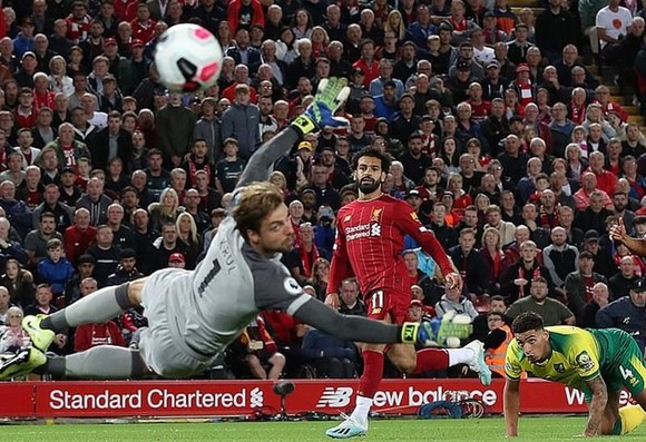Mohamed Salah sớm tỏa sáng để giúp Liverpool làm nên khởi đầu tốt. Ảnh: Getty Images  