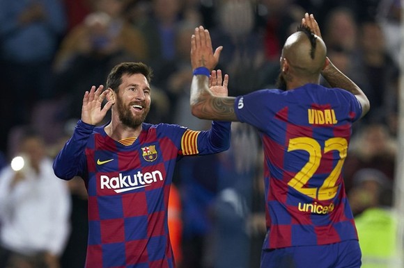 Lionel Messi chạm đến một cột mốc đáng nhớ khác trong sự nghiệp lừng lẫy. Ảnh: Getty Images