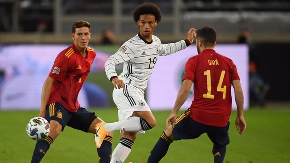 Tây Ban Nha hòa 1-1 trên sân tuyển Đức trong trận mở màn bảng 4 thuộc League A của Nations League. Ảnh: Getty Images