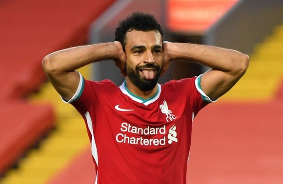 Mohamed Salah đang thất vọng vì mùa giải sa sút của Liverpool. Ảnh: Getty Images    