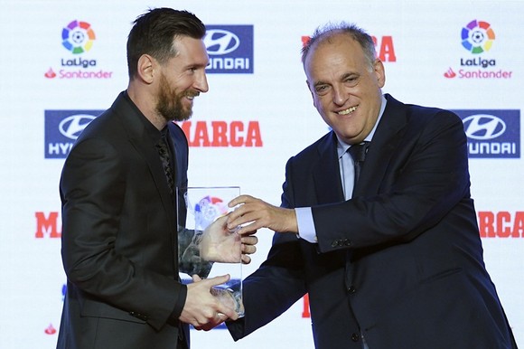 Javier Tebas tin rằng La Liga vẫn hùng mạnh dù mất Lionel Messi.