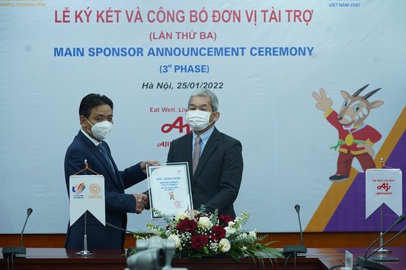 Lễ ký kết và ra mắt nhà tài trợ kim cương thứ 4 của Đoàn thể thao SEA Games 31 của Việt Nam.