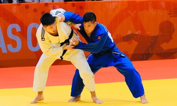 VĐV đội judo quốc gia sẽ không về quê ăn Tết mà tập luyện thời gian này. Ảnh: N.HẢI