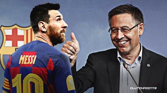 Lionel Messi và cựu Chủ tịch Josep Maria Bartomeu bất đồng sau thỏa thuận đổ vỡ.