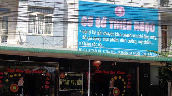  Một địa chỉ bán hàng đa cấp của Công ty Thiên Ngọc Minh Uy ở đường Lý Thái Tổ, TP Buôn Ma Thuột, tỉnh Đắk Lắk