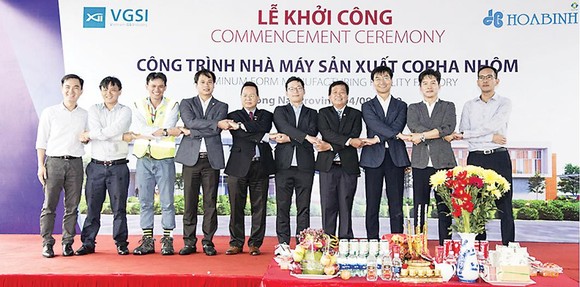 Tập đoàn Xây dựng Hòa Bình khởi công Nhà máy Coffa nhôm VGSI Đồng Nai ảnh 2