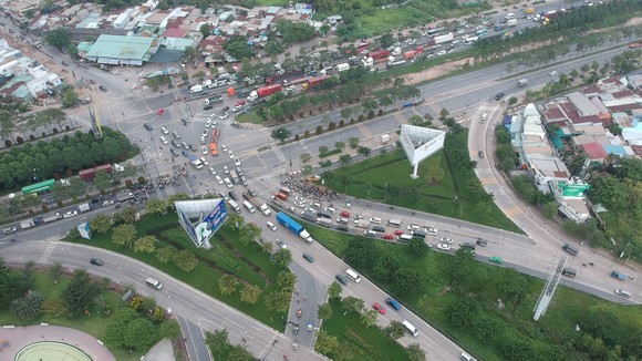 Nút giao thông An Phú tại quận 2, TPHCM. Ảnh: CAO THĂNG