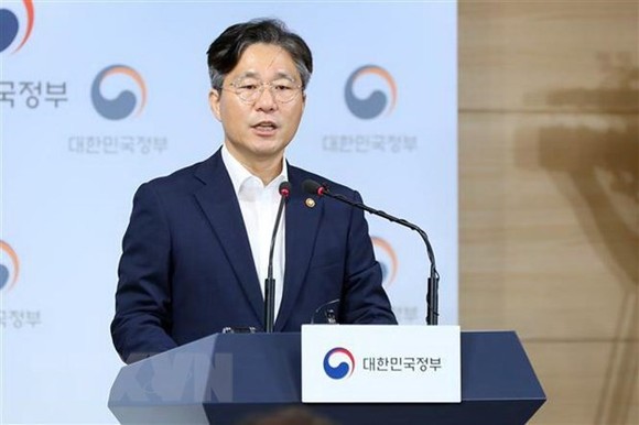 Bộ trưởng Thương mại Hàn Quốc Sung Yun-mo. Nguồn: Yonhap/TTXVN
