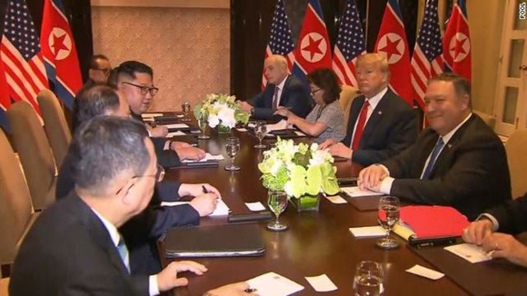 Hội nghị thượng đỉnh Mỹ - Triều Tiên: Lãnh đạo hai nước bắt đầu gặp nhau ảnh 9