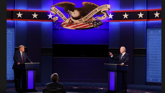 Trump - Biden trong cuộc tranh luận trực tiếp đầu tiên: 'Kẻ tám lạng, người nửa cân' ảnh 1