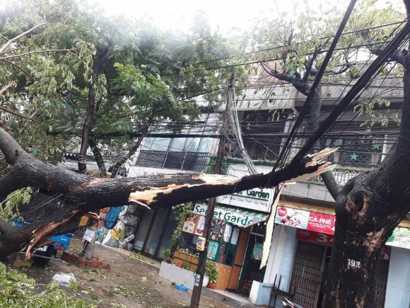 Bão số 9 càn quét các tỉnh miền Trung, hàng trăm nhà dân tốc mái ảnh 17