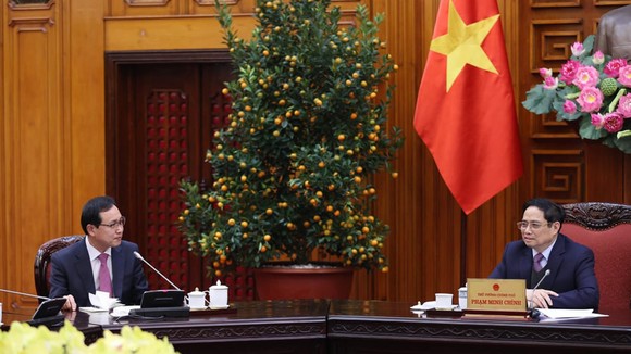 Thủ tướng Phạm Minh Chính tiếp ông Choi Joo Ho, Tổng Giám đốc Tổ hợp Samsung Việt Nam
