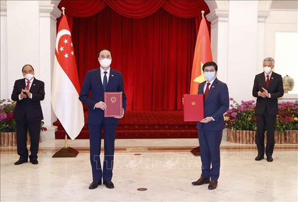 Chủ tịch nước Nguyễn Xuân Phúc hội kiến Tổng thống Singapore ảnh 6