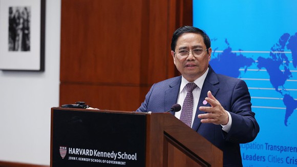 Thủ tướng Phạm Minh Chính phát biểu tại ĐH Harvard (Hoa Kỳ) về xây dựng nền kinh tế độc lập, tự chủ ảnh 3