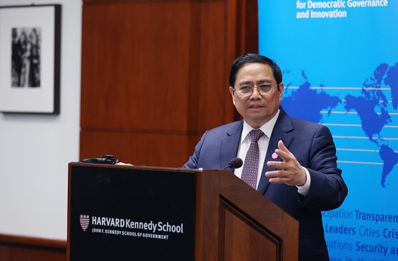 Thủ tướng Phạm Minh Chính phát biểu tại ĐH Harvard (Hoa Kỳ) về xây dựng nền kinh tế độc lập, tự chủ ảnh 7