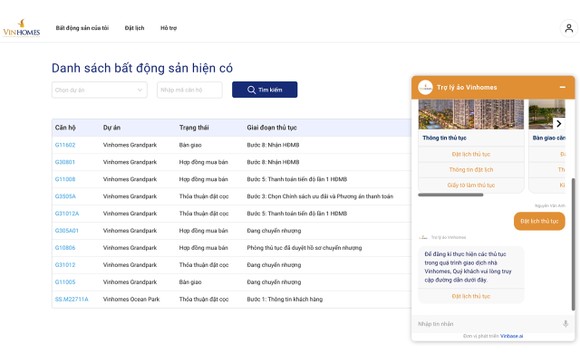 Ra mắt trợ lý ảo trên ứng dụng Vinhomes Resident và Vinhomes Online ảnh 3