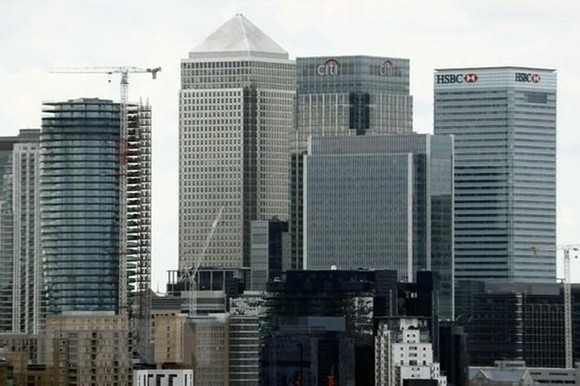 Trung tâm tài chính London. (Ảnh: AFP/TTXVN).