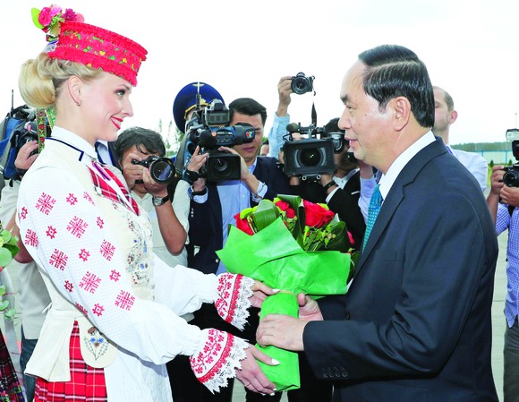 Chủ tịch nước Trần Đại Quang thăm Cộng hòa Belarus  ảnh 1