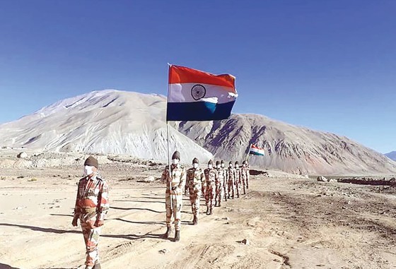 Binh sĩ Ấn Độ tại khu vực biên giới với Trung Quốc. Ảnh: Getty Images
